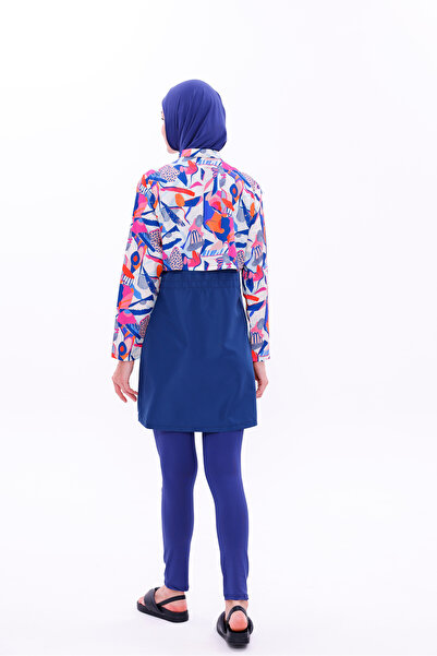 medipek Water Repellent Parachute Hijab Swimsuit with Leggings and Double Boning