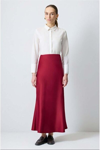 Touche Basic Saten Etek Bordo