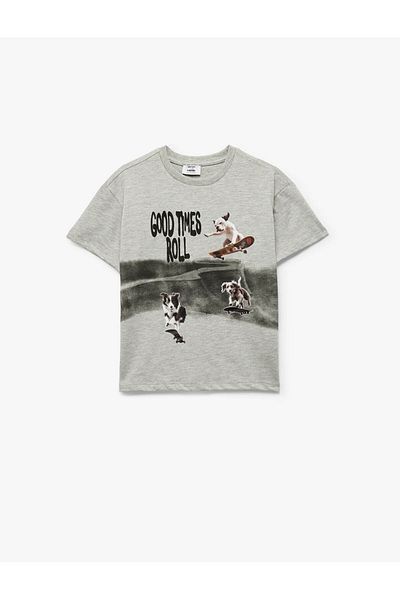 Koton Tricou cu mânecă scurtă cu imprimeu pentru câini