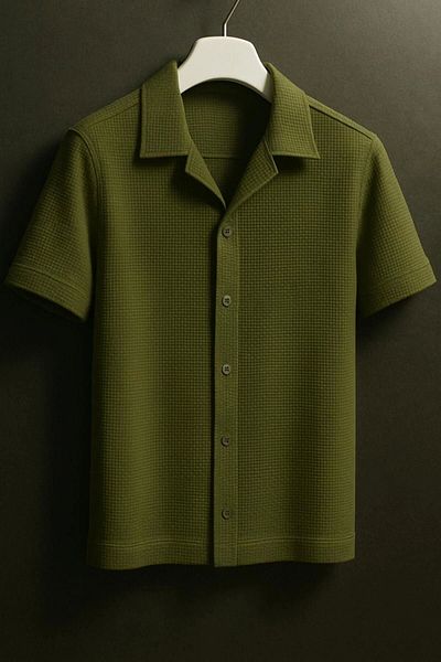 LC Waikiki Lc W 100% Cotton Waffle Fabric Premium Quality Short Sleeve Summer Men's Shirt