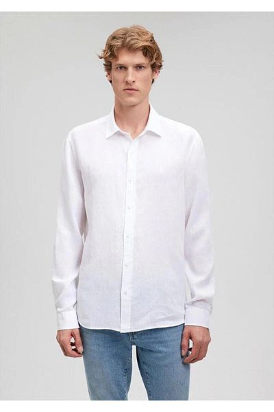 Store 100% Cotton Linen Premium Men's Oversize Wide Fit Shirt