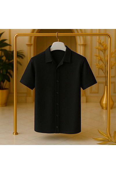 LC Waikiki Lc w luxury premium texture special series short sleeve shirt button summer