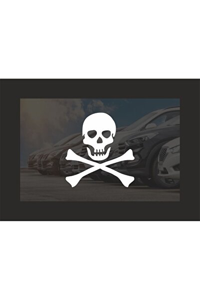 hediyenebak ملصق هيكل عظمي بعلم القراصنة للسيارة والدراجة النارية والكمبيوتر ...