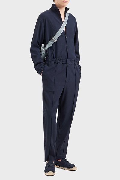 Emporio Armani Çimalı Regular Fit Normal Waist Straight Leg Corded Trousers Men Pants Em001508 Af140