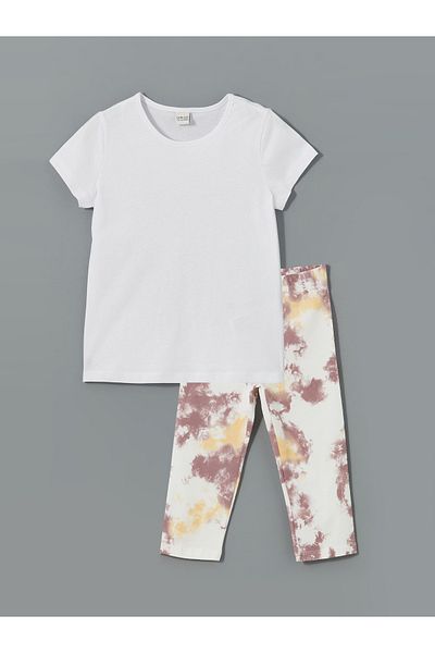 LC Waikiki Crew Neck Girls T-Shirts and Leggings