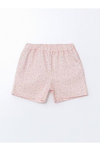 LC Waikiki Floral Gabardine Girl's Shorts