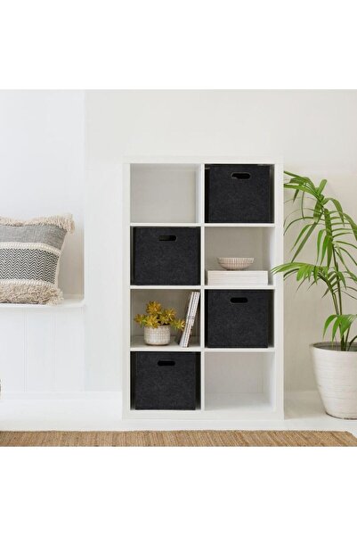 AboutThePerfect 4'lü Keçe Saklama Sepeti, Dolap ve Oda Düzenleyici, Çok Amaçl...