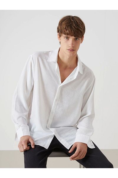 Store New Season Regular Fit Long Sleeve Men's Shirt - S56016Z8