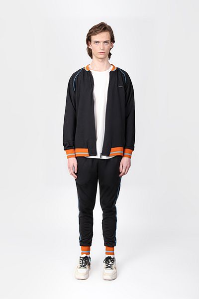 Isaora Logo Stripe Detail Regular Fit College Collar Sweat Men's Sweat Isr8111 888