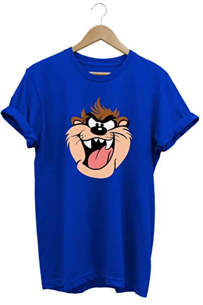 hobidünyam- Tasmanian Devil T-Shirt Printed 100% Cotton Regular Fit T-Shirt