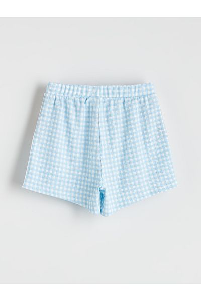 LC Waikiki Elastic Waist Plaid Girl's Shorts