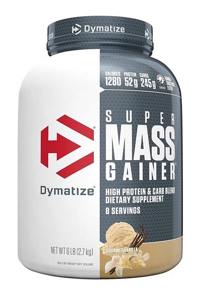 Dymatize Super Mass Gainer Protein Powder Rich Chocolate Flavor 6 lb Dietary Supplement