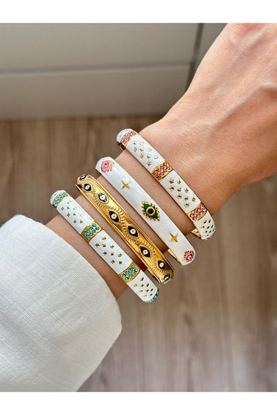 YOUES JEWELRY Steel Pattern Adjustable Bracelet