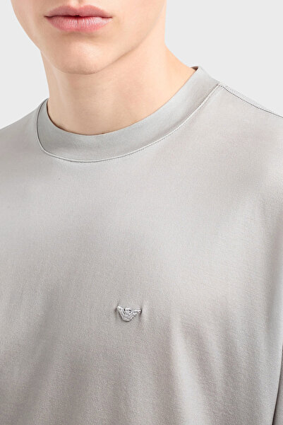 Emporio Armani Ανδρικό μπλουζάκι με λογότυπο Oversize Fit Crew Neck EM001116 AF10017 F8104