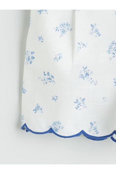 LC Waikiki Pantaloni scurți pentru fete cu flori cu talie elastică