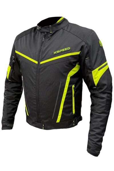 Xspeed Zeus 4 Mevsimlik Korumalı Motosiklet Montu Yeni Sezon Siyah Neon
