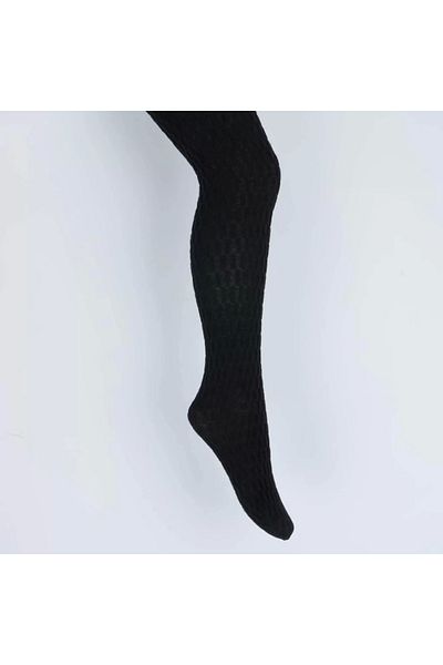 Haye Collection Homer Girl Pantyhose Black