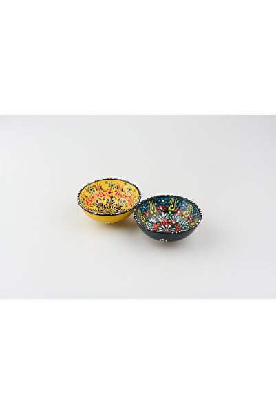 ADEN LİNA ART WORKSHOP طقم 2 قطعة مصنوعة يدويًا من السيراميك باللون الأخضر ال...