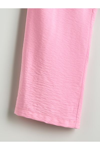 LC Waikiki Girls' Trousers with Elastic Waist and Bow Detail
