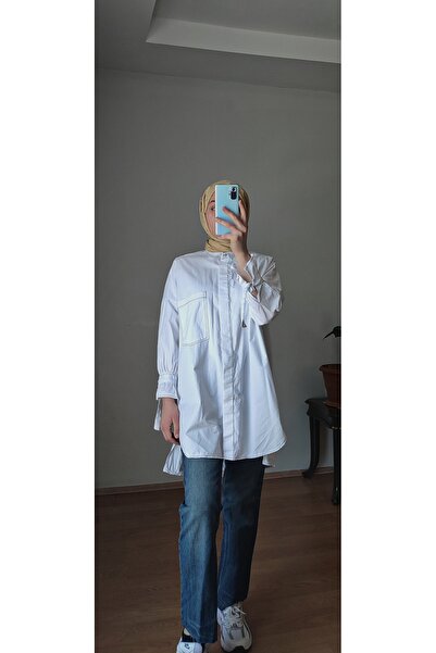 ACTUEL قميص طويل بأكمام مفصلة