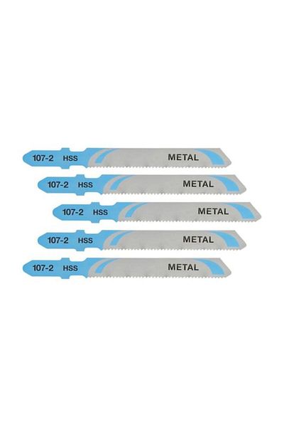 Generic DEWALT 5-Piece HSS Jigsaw Blade Silver and Blue 1.5 x 4mm DT2160-QZ