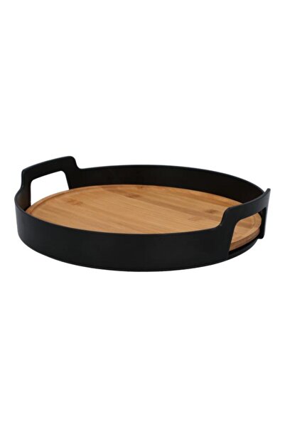 Generic Felli Serving Tray With Round Bamboo Board