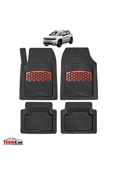 TEAMCAR Covorașe Auto Fiat Grande Panda - Red
