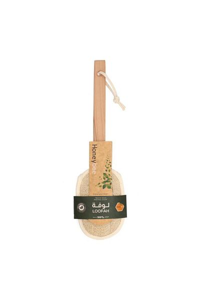 Generic HONEY BEE Lightweight Graceful Design Soft Touch Oval Shape Pad Body Loofah Beige