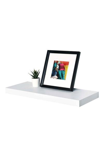 Generic HONEY BEE Wall Mounted Laminated Dust-Resistant Rectangular MDF Floating Shelf White