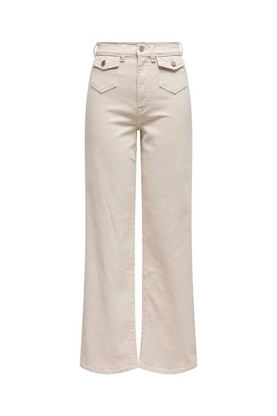 ONLY Jeans mit weitem Bein ONLHOPE Hohe Taille Weiter Beinschnitt Jeans