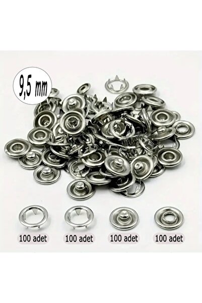 twowall 9.5 mm bebe çıtçıt 400 parça (100 takım) , çok amaçlı çıt çıt,