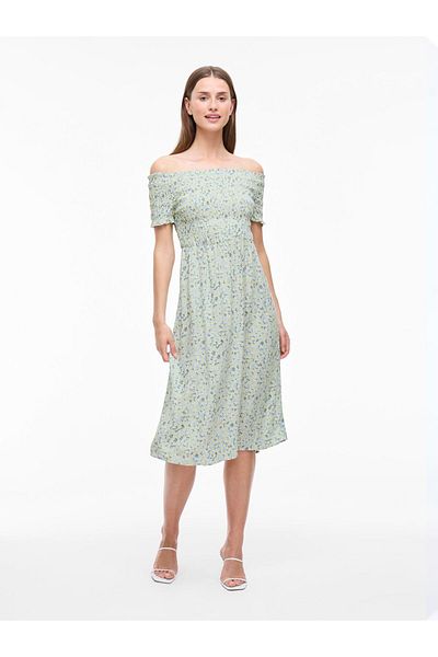 VILA Midikleid VILISA Schulterfreies