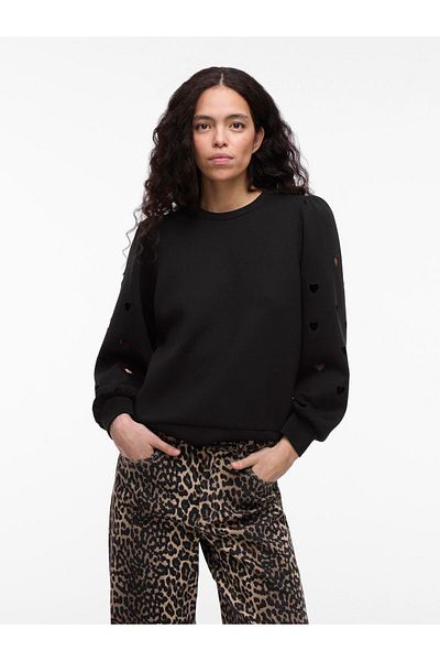 VILA Sweatshirt VISIF Herzchen Cut-out