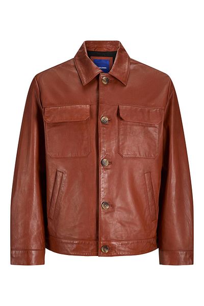 Jack & Jones Lederjacke Lederjacke