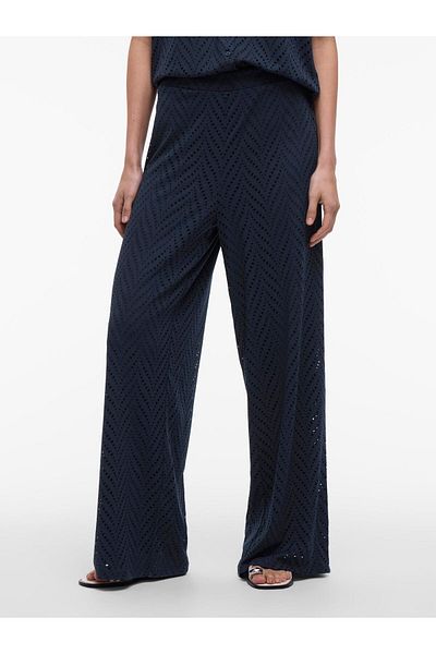 VILA Hose mit weitem Bein VIDELAIA High Waist