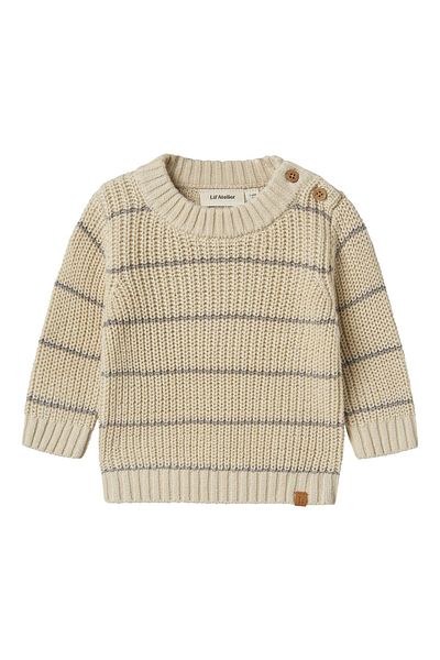 Lil' Atelier Baby Strickpullover Streifen