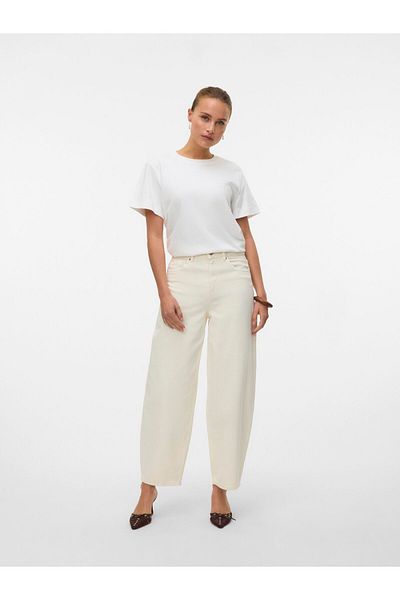 Vero Moda Mom Jeans VMBILLIE Hohe Taille Barrel Fit Jeans
