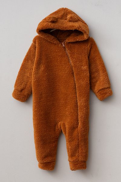 Bebitof Wellsoft Jumpsuit with Cute Ear Detail and Hood