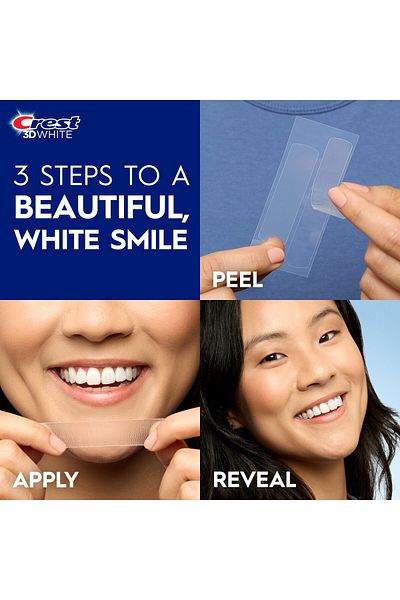 CREST Teeth Strips, Crest, 3D White, 1 Week Smile Transformation, 1 day treatment, 60 min, 1x sachet