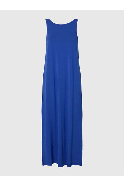 Selected Femme Maxikleid Ärmelloses Baumwollmix