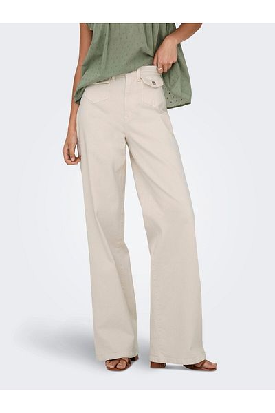 ONLY Jeans mit weitem Bein ONLHOPE Hohe Taille Weiter Beinschnitt Jeans