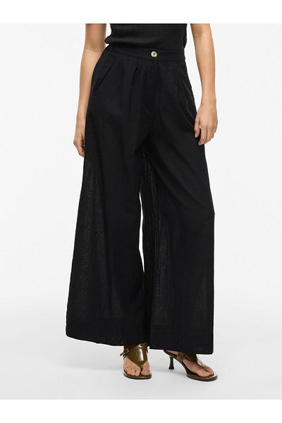 VILA Hose mit weitem Bein VIETNI High Waist