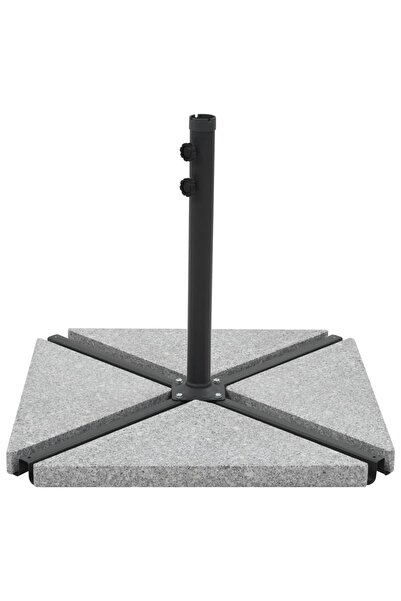 vidaxl ألواح أوزان للمظلات، 4 قطع، من الجرانيت الرمادي المثلث، وزن 60 كجم