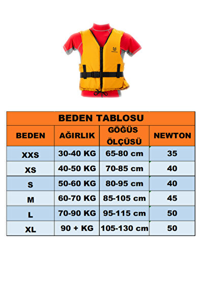 Mesica Can Yeleği Fermuarlı Yüzme Yardımcısı