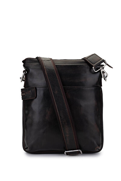 Tamer Tanca Men's Genuine Leather Red Vintage Messenger Bag