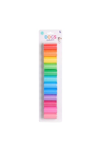 Gift Design Set de 12 pungi igienice, 240 de pungi, pentru câini, Colecția Dogs