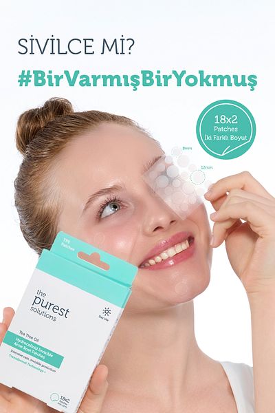 The Purest Solutions Hydrocolloid Anti-Acne & Soothing Tape 36 Pcs