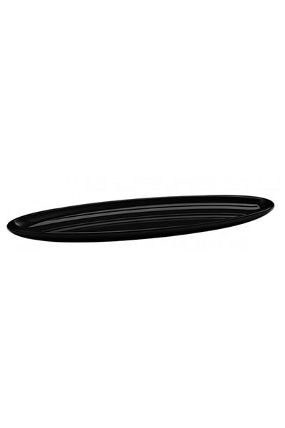 Raki RAKI melamine ellipse platter 65x20x4cm black