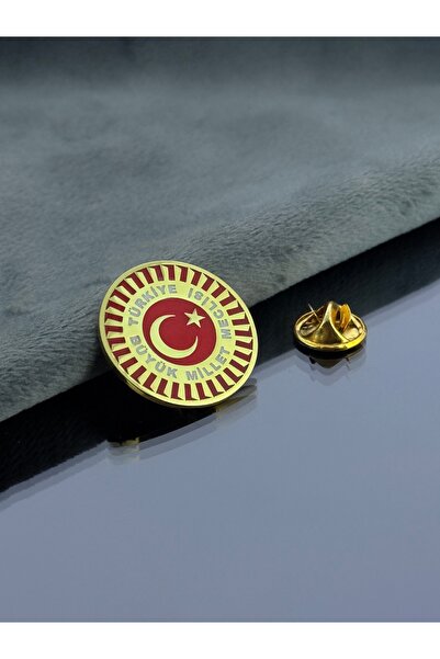 Kuyumcudan TBMM ALTIN KAPLAMALI GÜMÜŞ ROZET