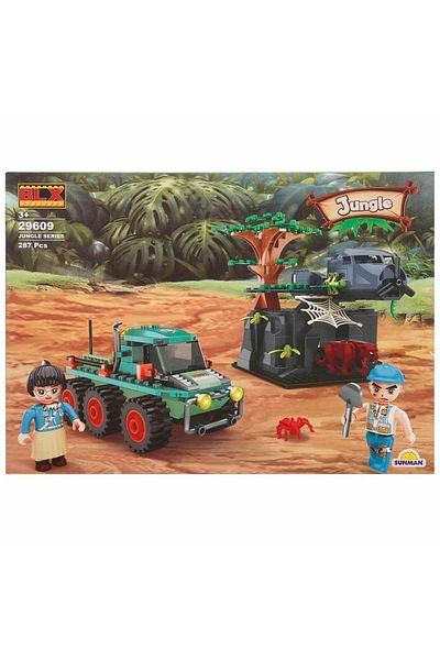 sunman oyuncak Jungle All-Terrain Vehicle and Animal Trap 29609 287 Pieces 00004429